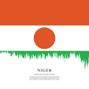 Nijer arka plan bayrağı