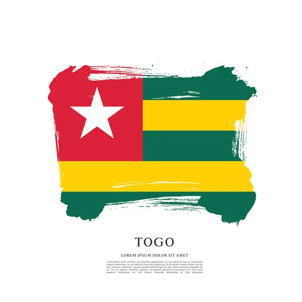 Bandiera del Togo sfondo — Vettoriale Stock