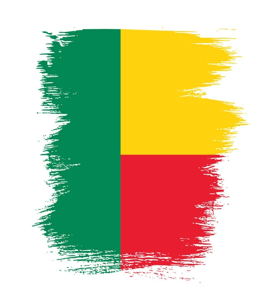 Flaga Beninu tła — Wektor stockowy