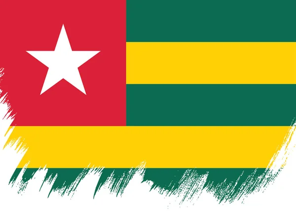 Bandera de Togo fondo — Vector de stock