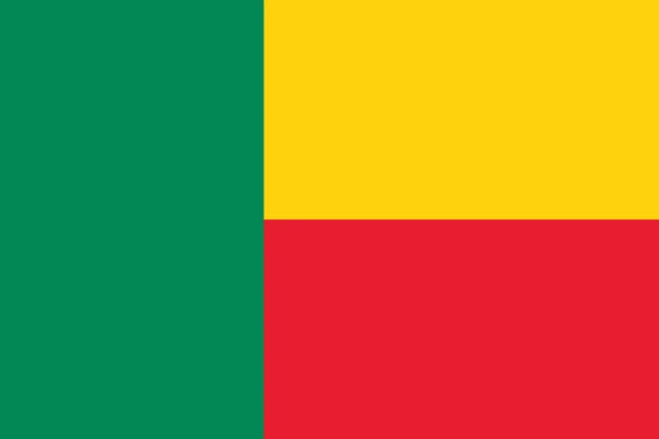 Bandera de Benin fondo — Vector de stock