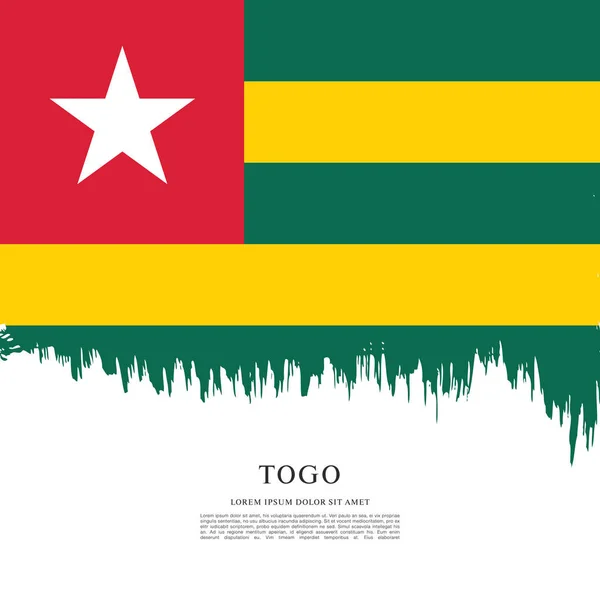 Bandiera del Togo sfondo — Vettoriale Stock
