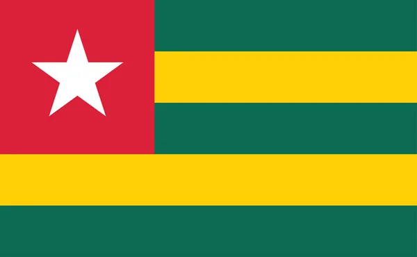 Bandera de Togo fondo — Vector de stock
