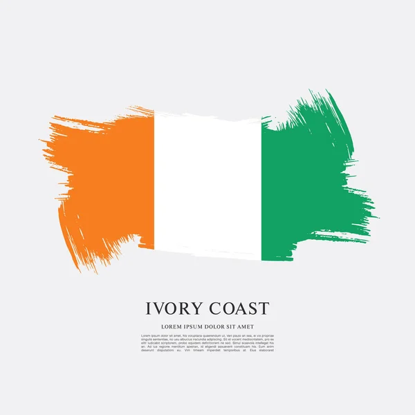 stock vector Flag of Ivory Coast