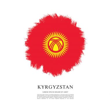 Kırgızistan arka plan bayrağı