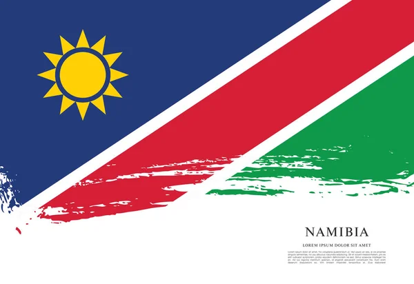 Vlag van Namibië achtergrond — Stockvector