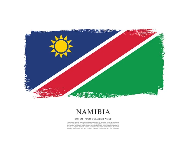 Flagga av Namibia bakgrund — Stock vektor