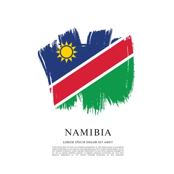 Flagga av Namibia bakgrund — Stock vektor