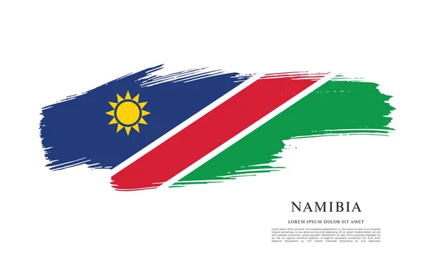 Flagga av Namibia bakgrund — Stock vektor