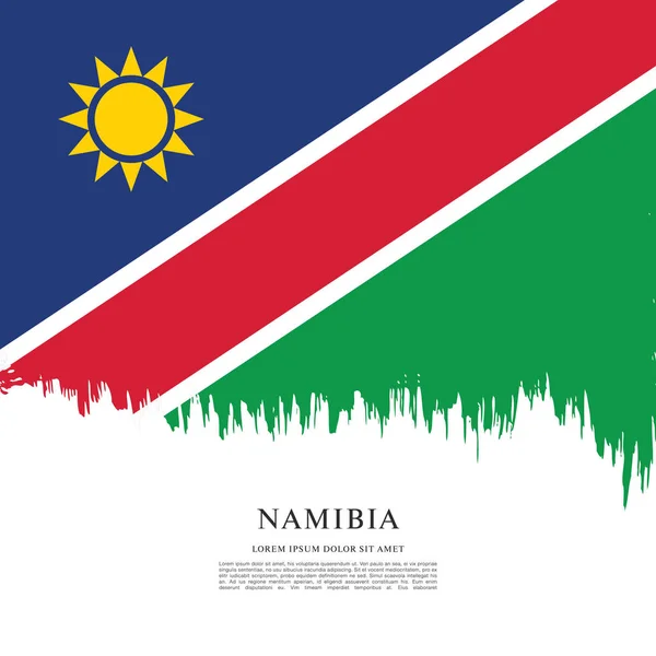 ナミビアの背景の国旗 — ストックベクタ