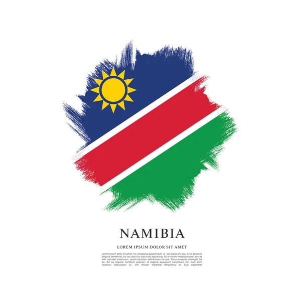 Vlag van Namibië achtergrond — Stockvector