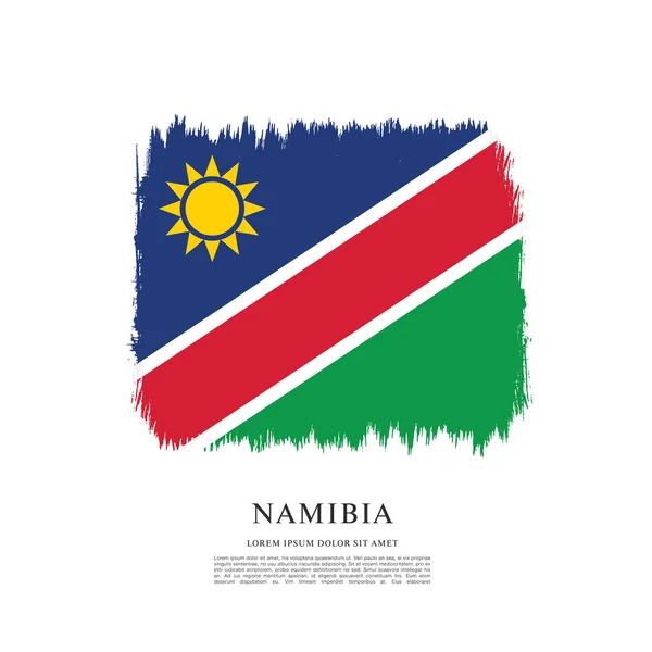 Vlag van Namibië achtergrond — Stockvector