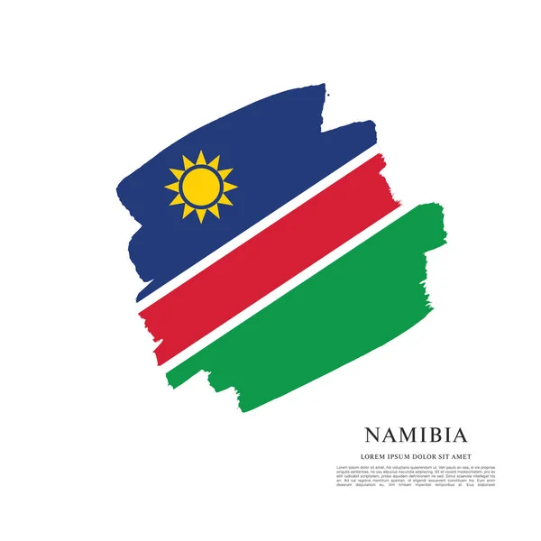 Vlag van Namibië achtergrond — Stockvector