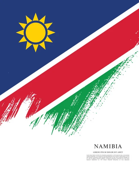 Bandera de Namibia Fondo — Archivo Imágenes Vectoriales