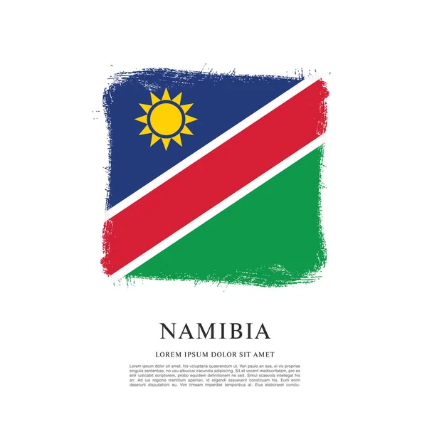 国旗的纳米比亚背景 — 图库矢量图片