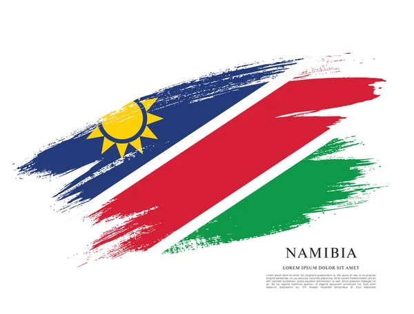 Vlag van Namibië achtergrond — Stockvector