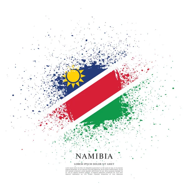Vlag van Namibië achtergrond — Stockvector