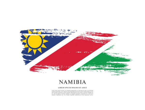 Vlag van Namibië achtergrond — Stockvector