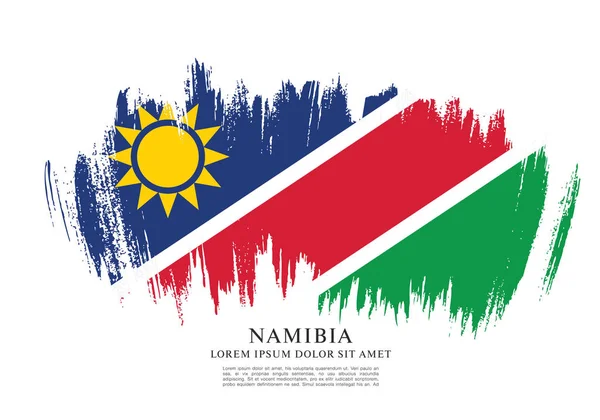 ナミビアの背景の国旗 — ストックベクタ