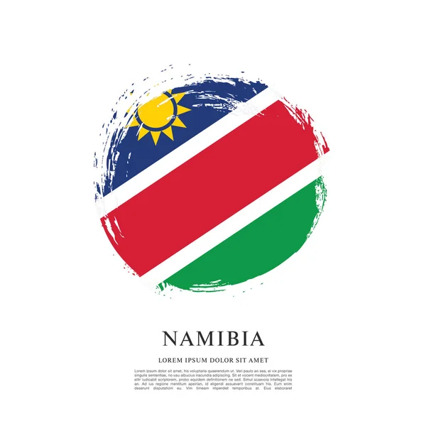 Vlag van Namibië achtergrond — Stockvector