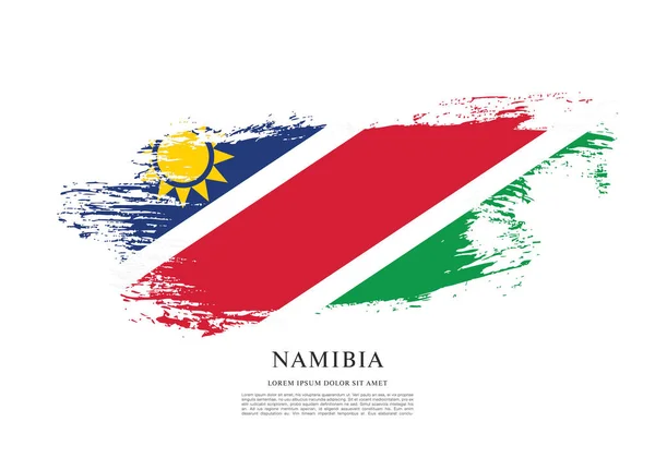 Flagga av Namibia bakgrund — Stock vektor