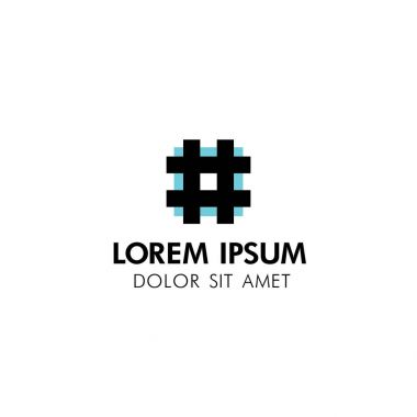 Soyut kare kurumsal logo