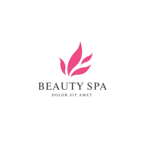 Diseño del logotipo del spa de belleza — Vector de stock