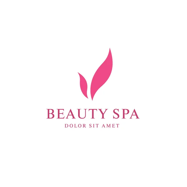 Diseño del logotipo del spa de belleza — Vector de stock