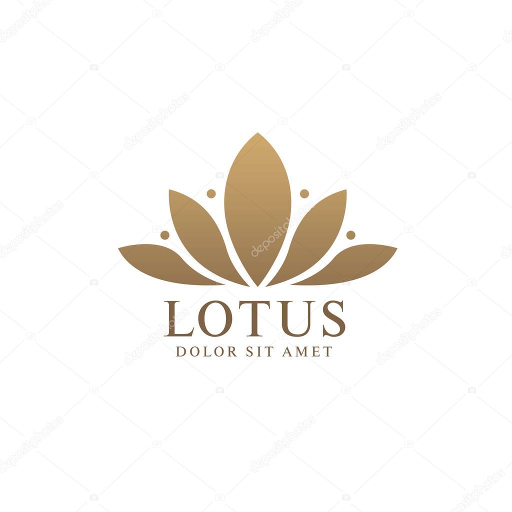 Beauty spa logo design, vector illustration