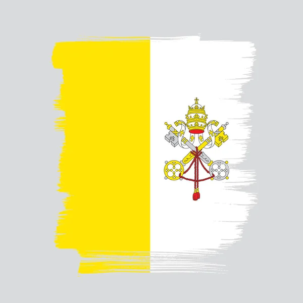 Drapeau de la ville vaticane — Image vectorielle