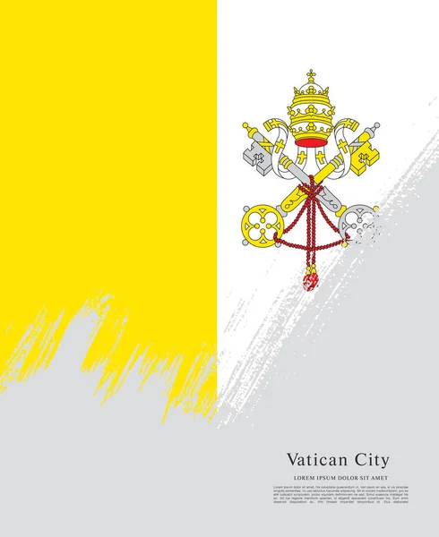 Vatikán zászlaja — Stock Vector