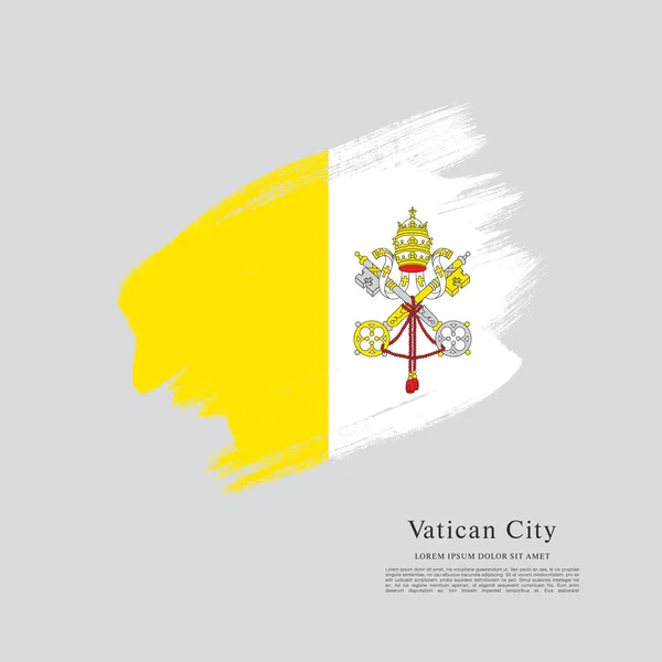 Bandiera della città vaticana — Vettoriale Stock