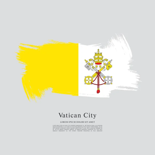 Bandiera della città vaticana — Vettoriale Stock