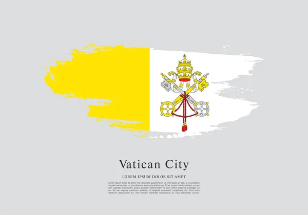 Bandiera della città vaticana — Vettoriale Stock