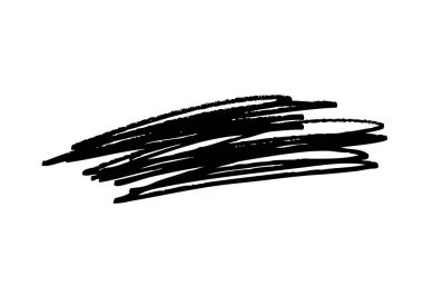 Beyaz arka plan üzerinde fırça darbesi