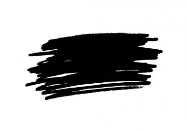 Beyaz arka plan üzerinde fırça darbesi