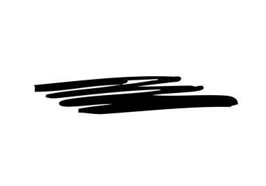 Beyaz arka plan üzerinde fırça darbesi