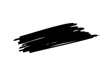 Beyaz arka plan üzerinde fırça darbesi