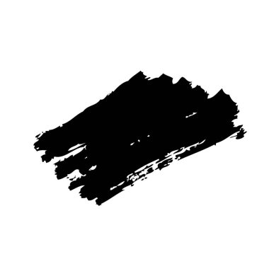 Beyaz arka plan üzerinde fırça darbesi