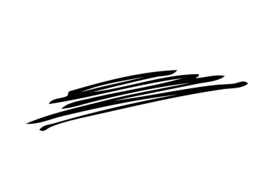 Beyaz arka plan üzerinde fırça darbesi