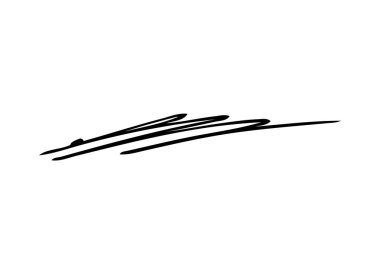 Beyaz arka plan üzerinde fırça darbesi