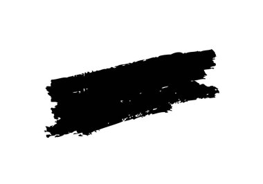 Beyaz arka plan üzerinde fırça darbesi