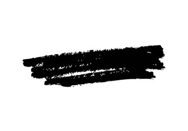 Beyaz arka plan üzerinde fırça darbesi