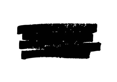 Beyaz arka plan üzerinde fırça darbesi