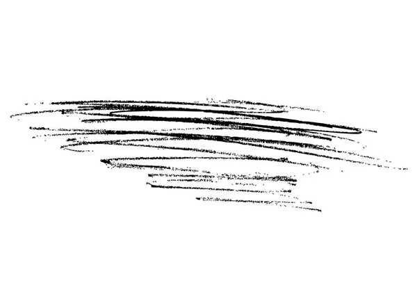 Pinselstrich auf weißem Hintergrund — Stockvektor