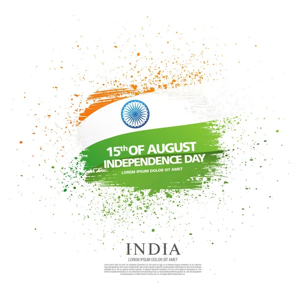 인도의 독립 기념일에 대 한 카드. — 스톡 벡터