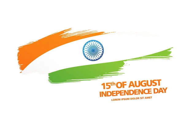 Cartão para o Dia da Independência da Índia . — Vetor de Stock