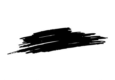 siyah fırça darbesi