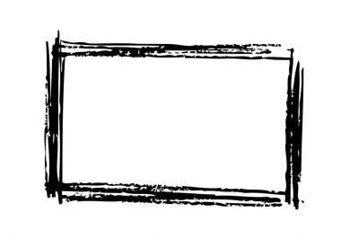 soyut dikdörtgen şekli işareti