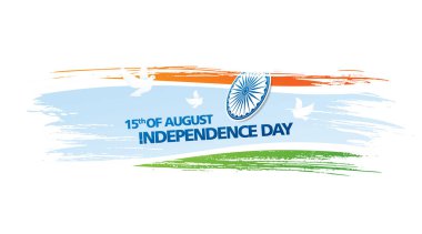 Hindistan'ın Bağımsızlık günü için kart.